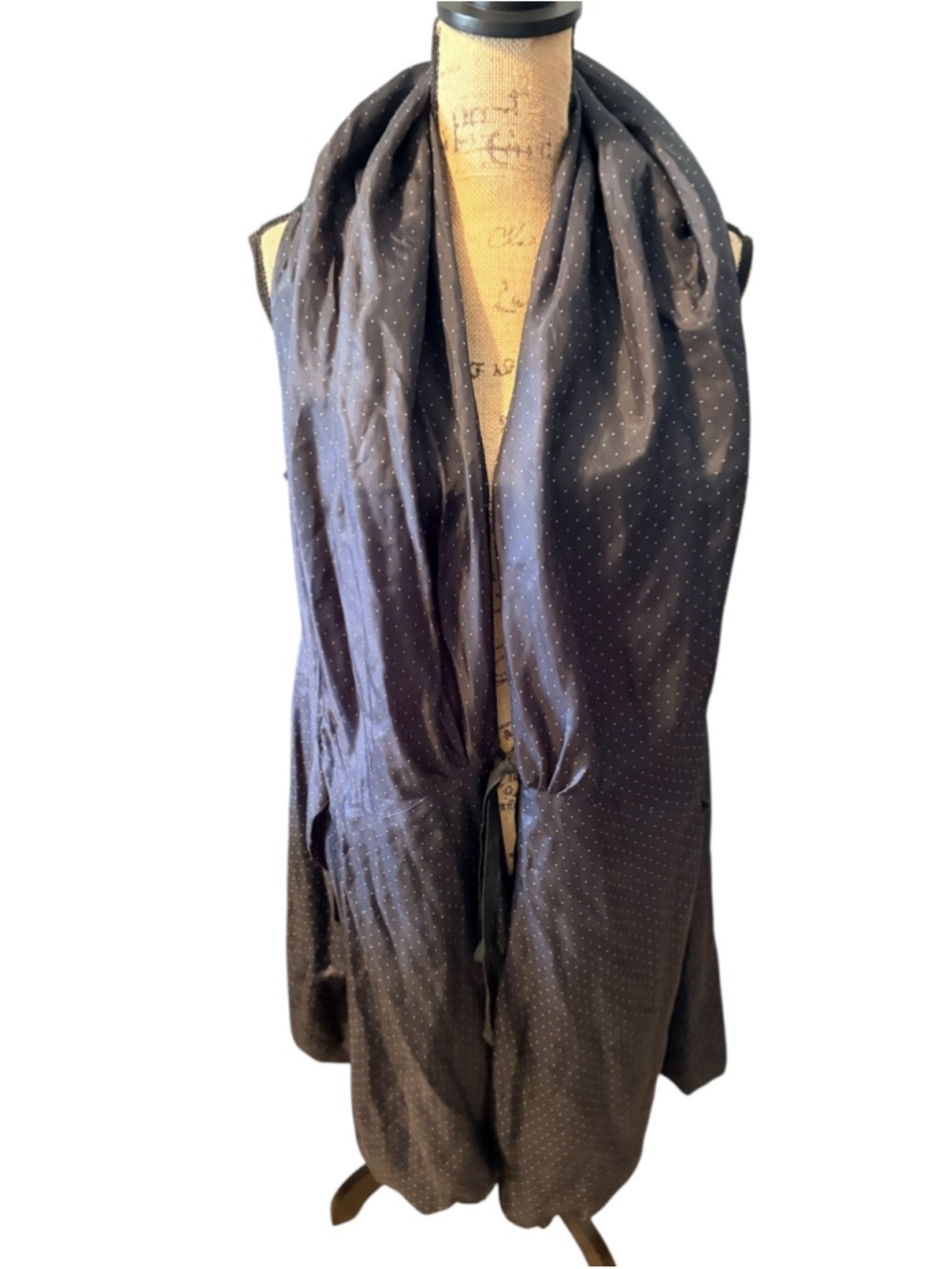 Biya by Johnny Was Silk Small Dot Wrap Dress Women’s Size XL - Picture 9 of 14